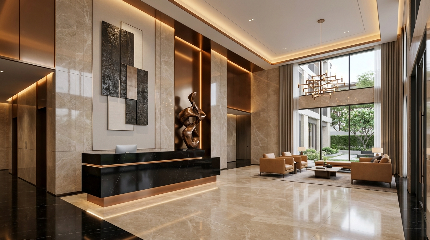 Torre Residenziale — Vista Laterale