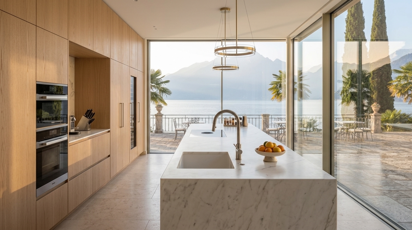 Villa Belgirate — Cucina con Vista